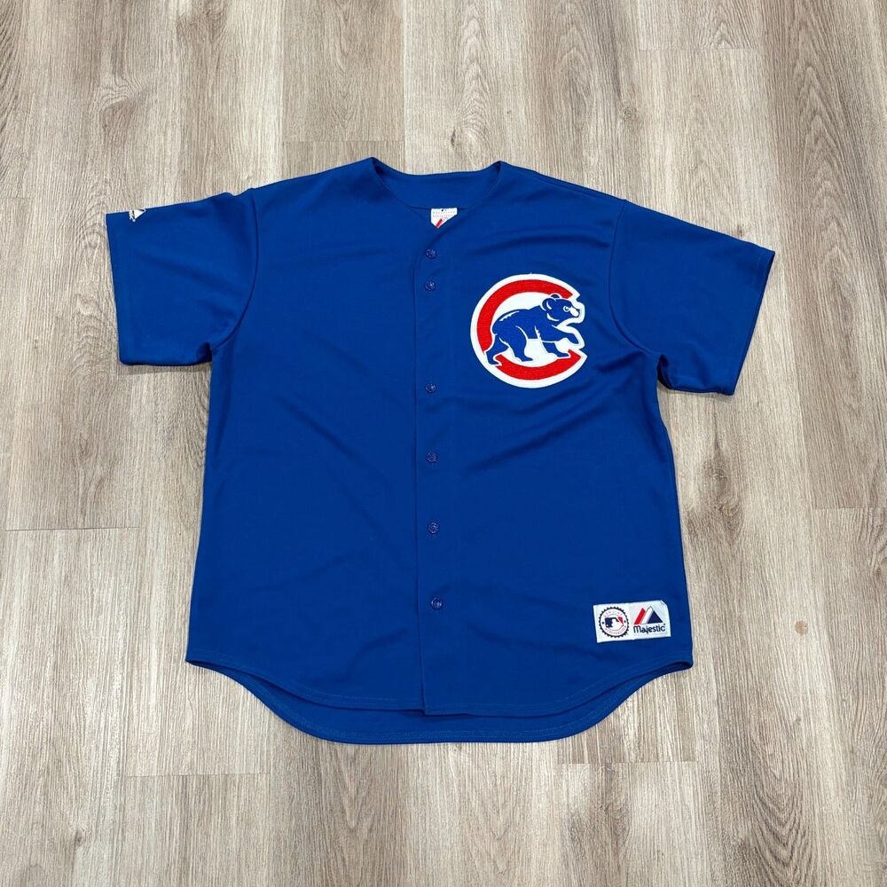 Vintage 90s Majestic Chicago Cubs Baseball Jersey Size XL MLB 90s Throwback